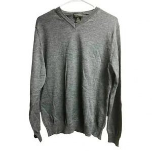 Giorgio Lupi Extra Fine Merino Wool Made in Italy Men's Sweater Gray Medium